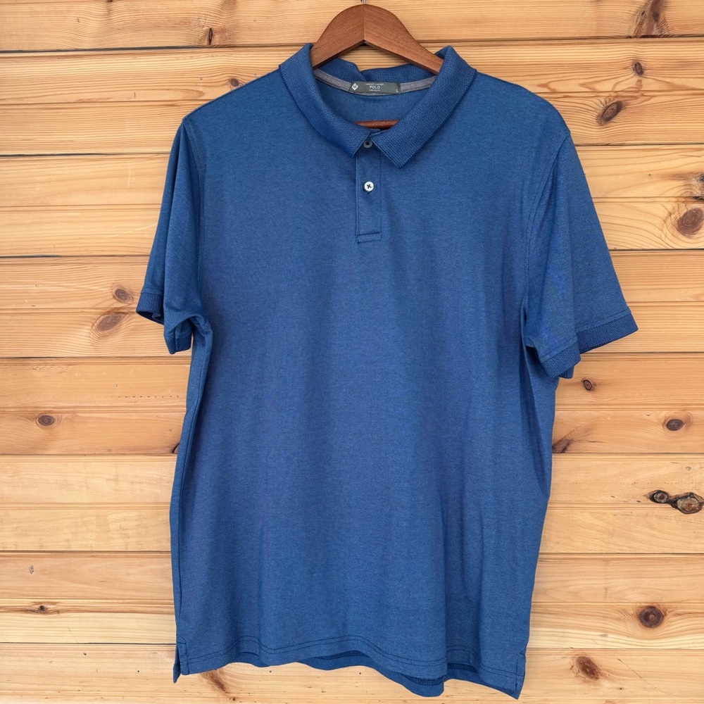 MEMBER’S MARK | Men’s Stretch Cotton Polo Navy Blue - like new
